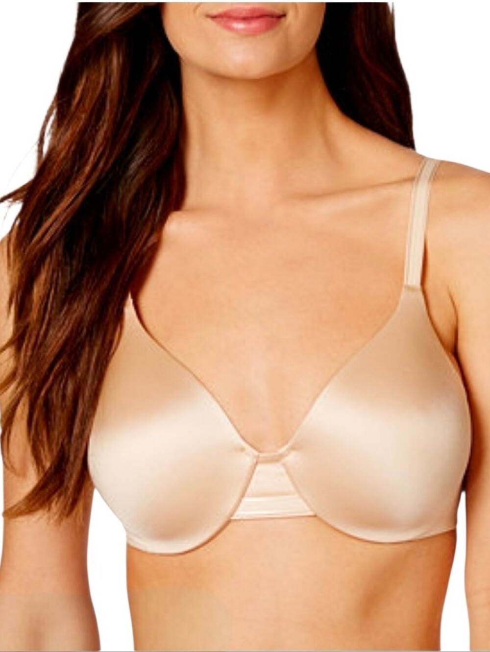 Bali One Smooth U Smoothing & Concealing Underwire Bra Size 42C Soft Taupe EUC